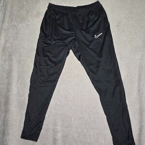 Nike Academy Warm Up Pants Women's Large DR1671-010 Black Elastic Waist Pockets